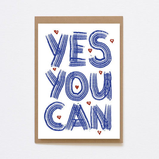 Wenskaart A6 Leukigheidjes Yes you can