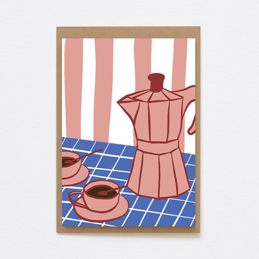 Kaart coffee time - A6 wenskaart