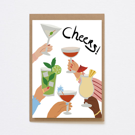 wenskaart A6 cheers to you