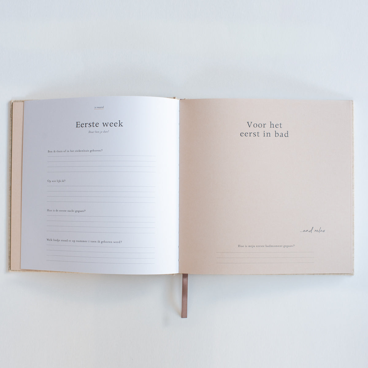 Eerste jaar invulboek