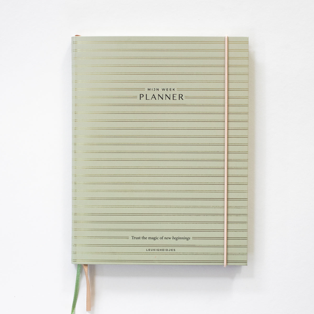 Weekplanner (zachtgroene cover)