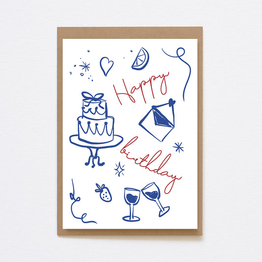 Kaart - Happy birthday