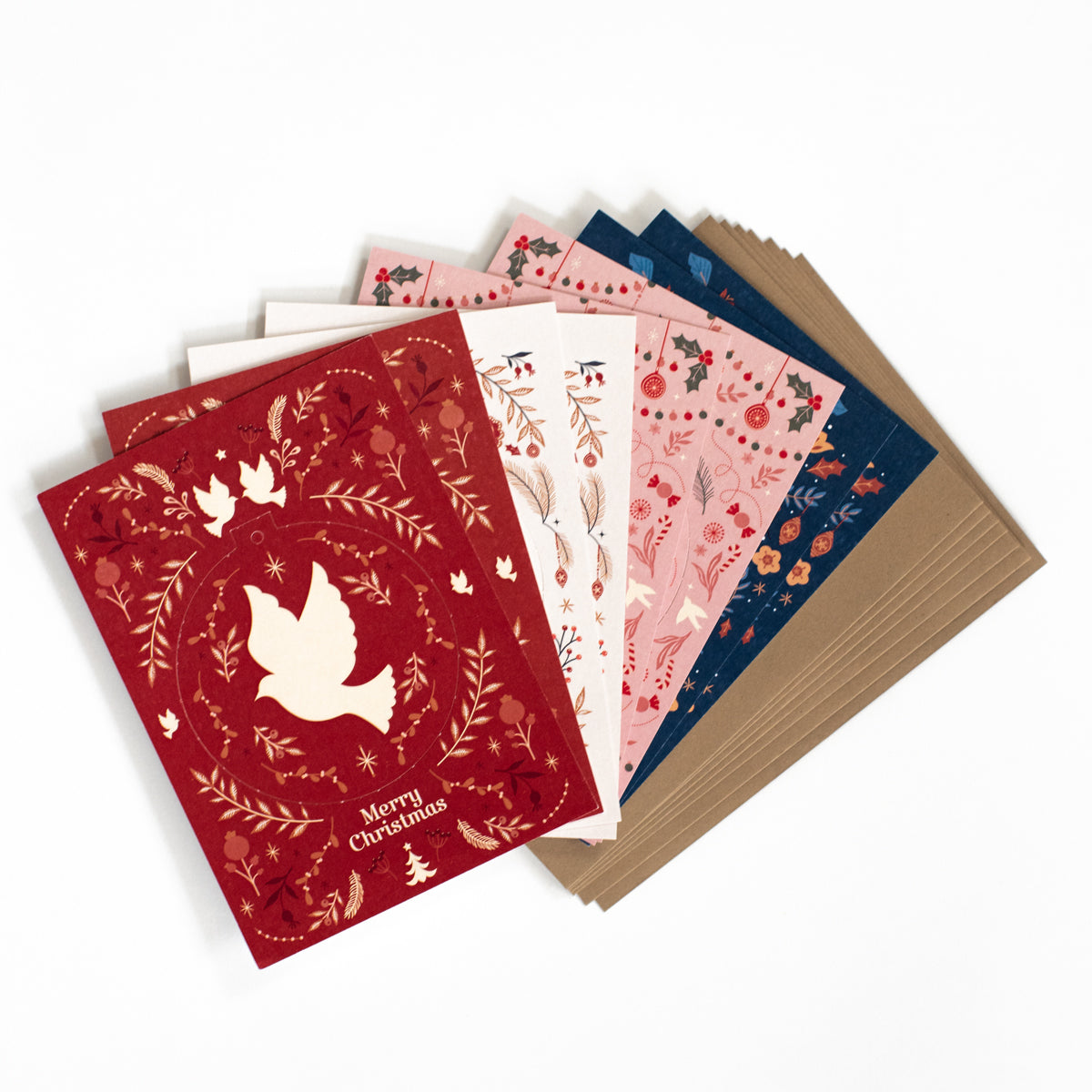 kerstkaarten set (8 stuks)