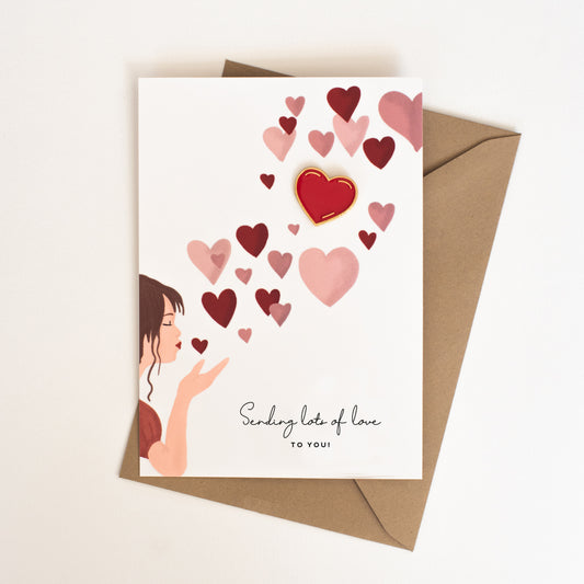 Pin kaart - Sending lots of love to you!