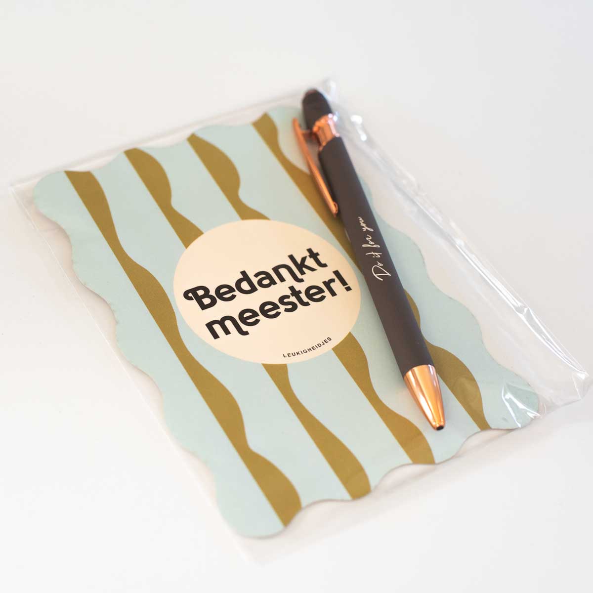 Bedankt meester - cadeautje