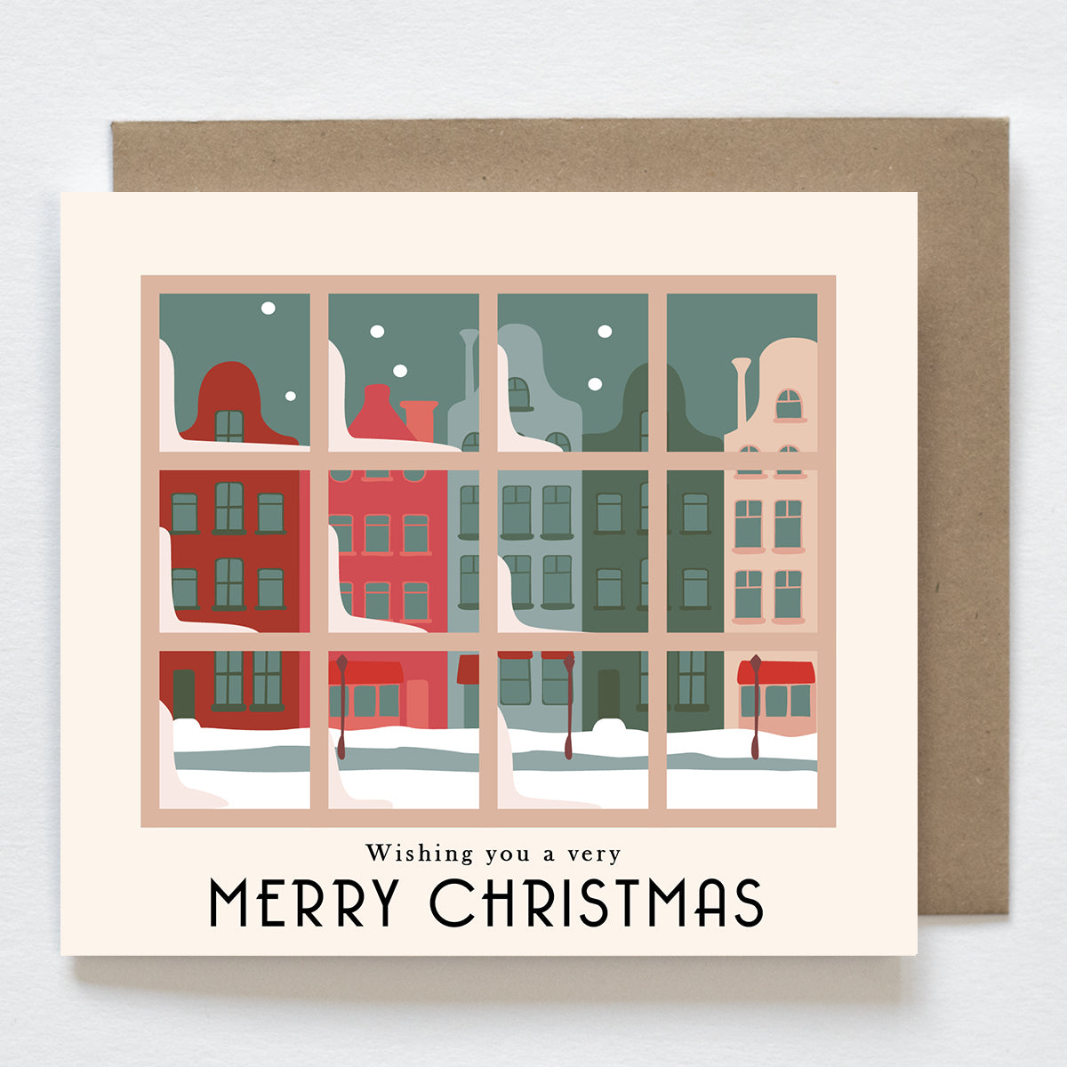 Nostalgische kerstkaarten (8 stuks)