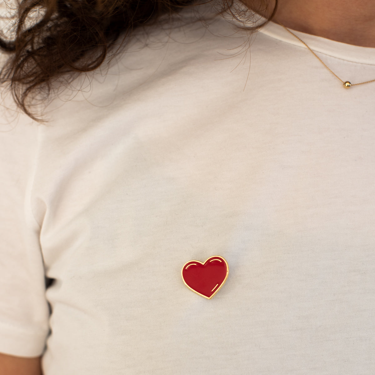 Moederdagkaart met hartje pin