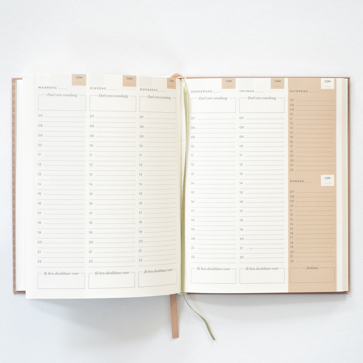 Weekplanner (Oud roze cover)