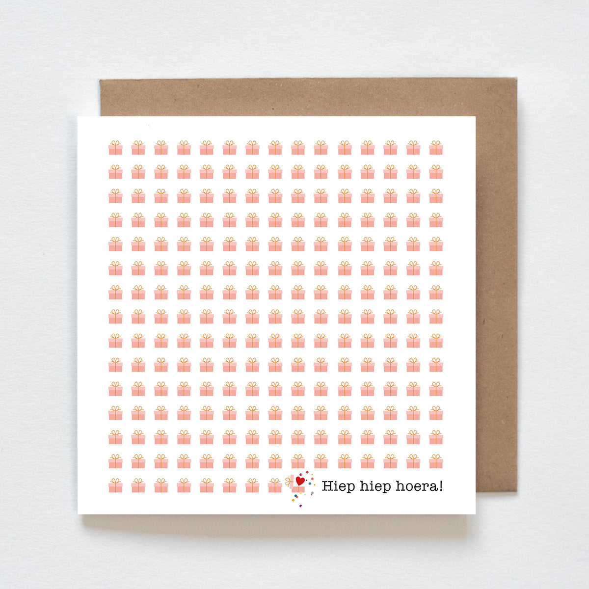 Kaart - hiep hiep hoera!