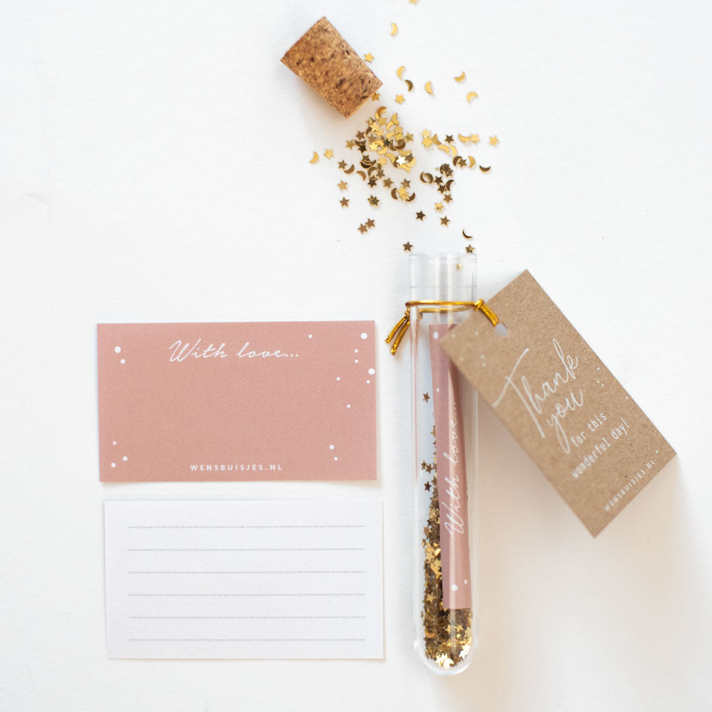 Bruiloft bedankje - Thank you for this wonderful day
