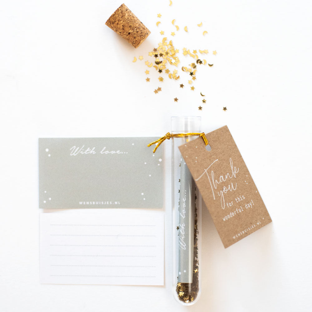 Bruiloft bedankje - Thank you for this wonderful day
