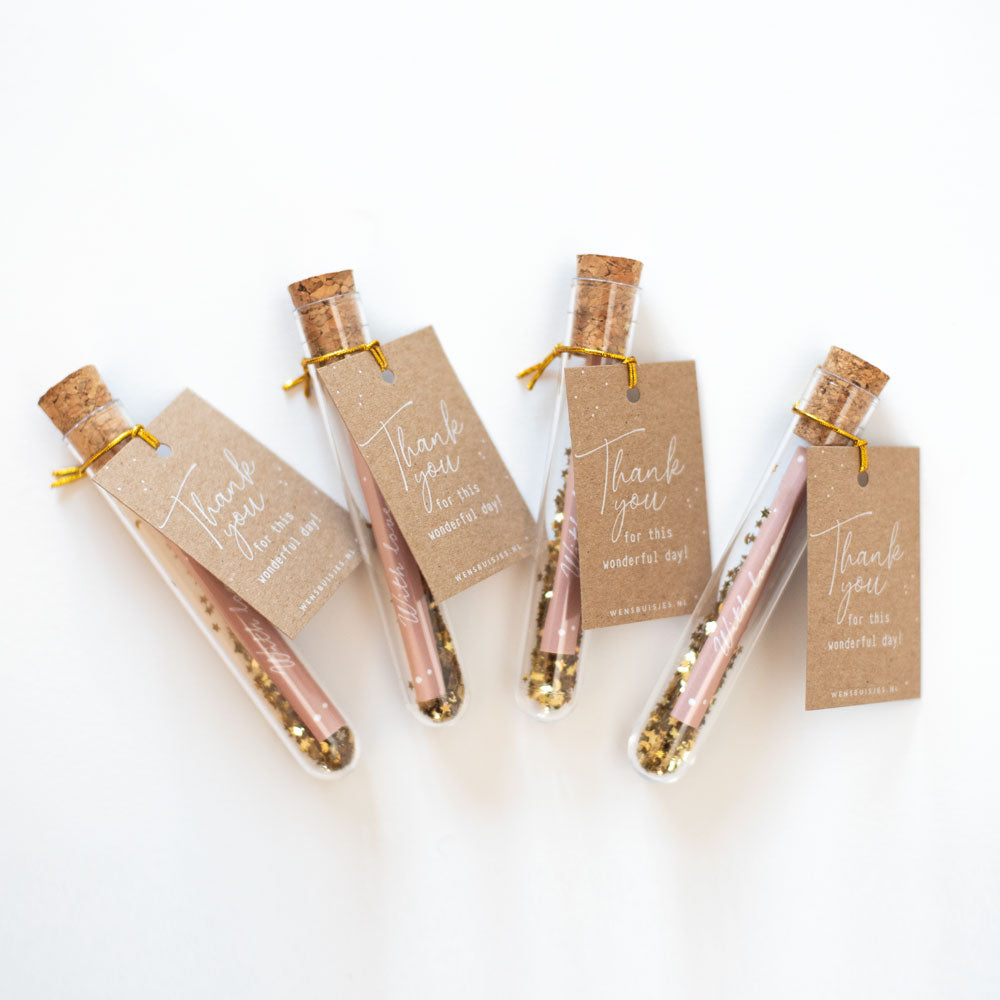 Bruiloft bedankje - Thank you for this wonderful day