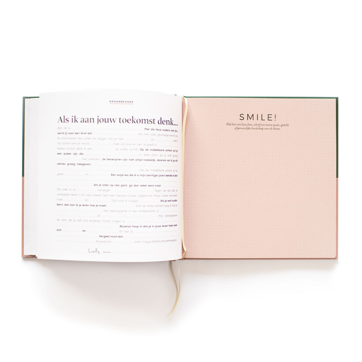 Leuk voor iedereen in te vullen kraambezoekboek. Geen lastige, maar juist leuke en originele vragen.