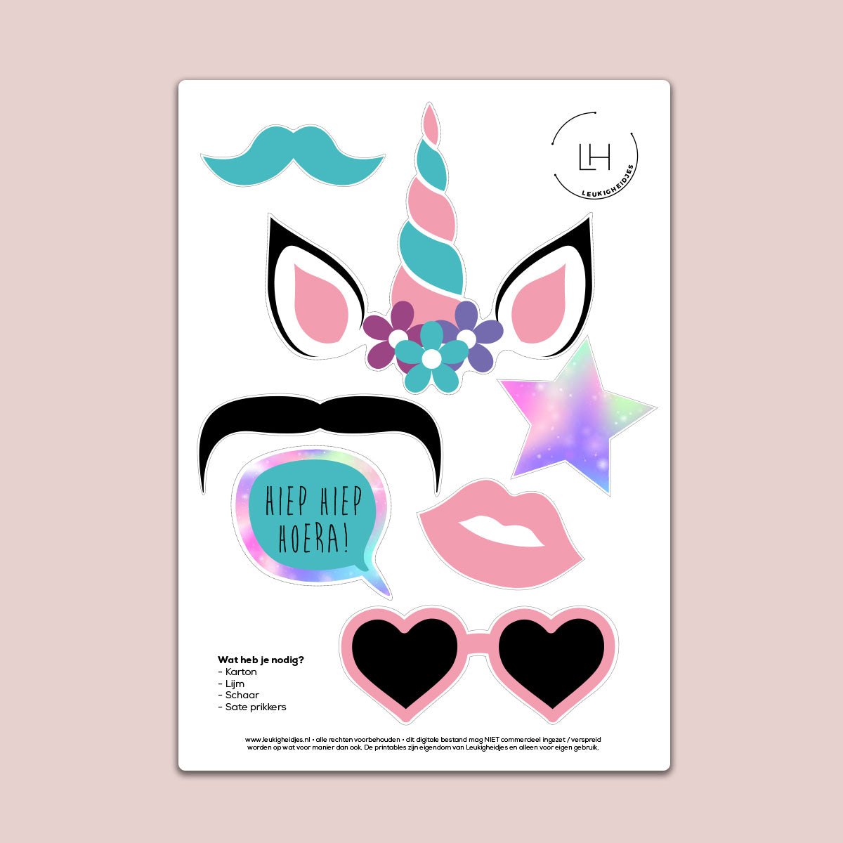 Unicorn Party Props