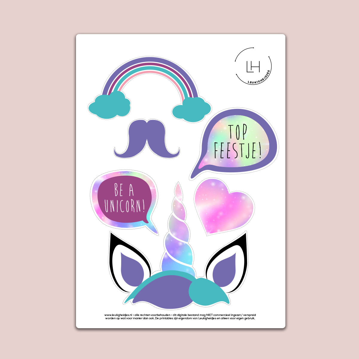 Unicorn Party Props