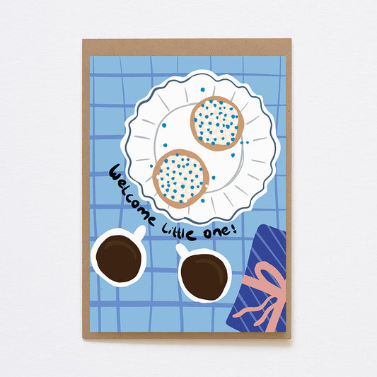 Kaart - Welcome little one - jongen