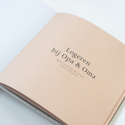 Opa en oma invulboek - linnen