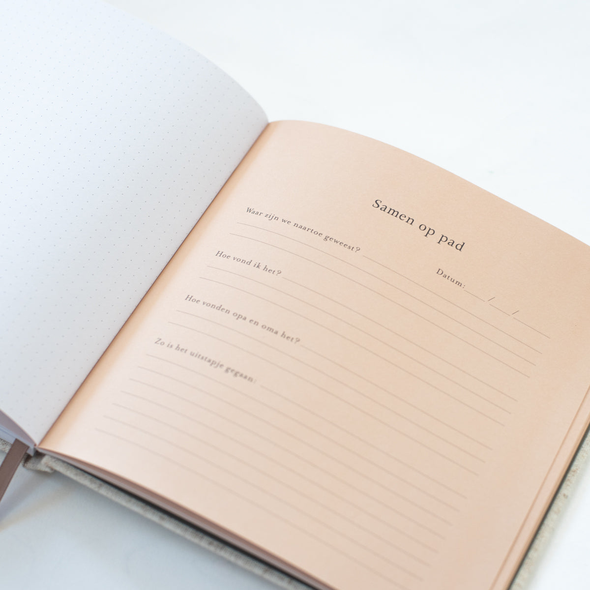 Opa en oma invulboek - linnen