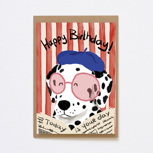 Kaart - Happy birthday dog
