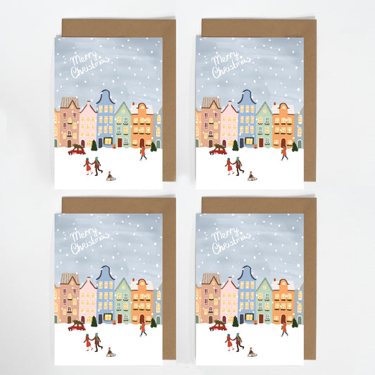 Set kerstkaarten (4 stuks)