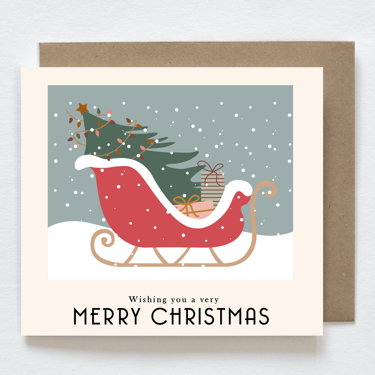 Nostalgische kerstkaarten (8 stuks)