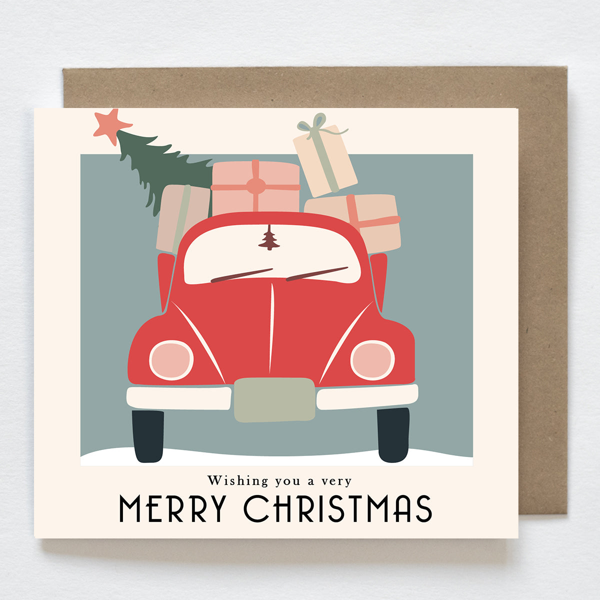 Nostalgische kerstkaarten (8 stuks)