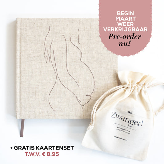 Zwangerschapsherinneringen: Mijlpaalkaarten & invulboek