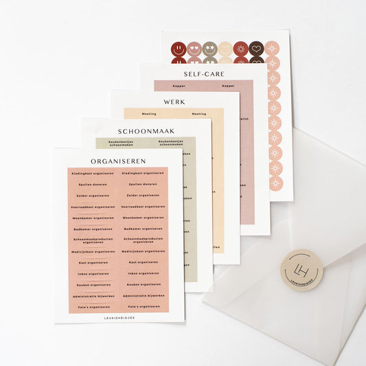 Sticker set - Organiseren