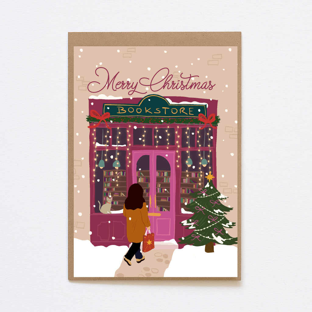 8 Kerstkaarten - Merry Little Shops