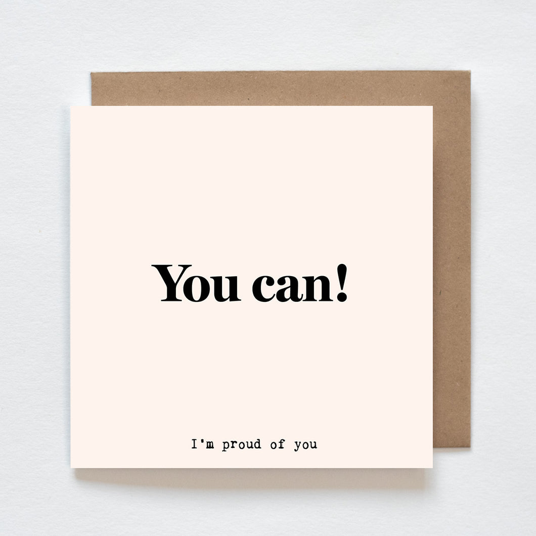 Kaart - You can! I'm proud of you