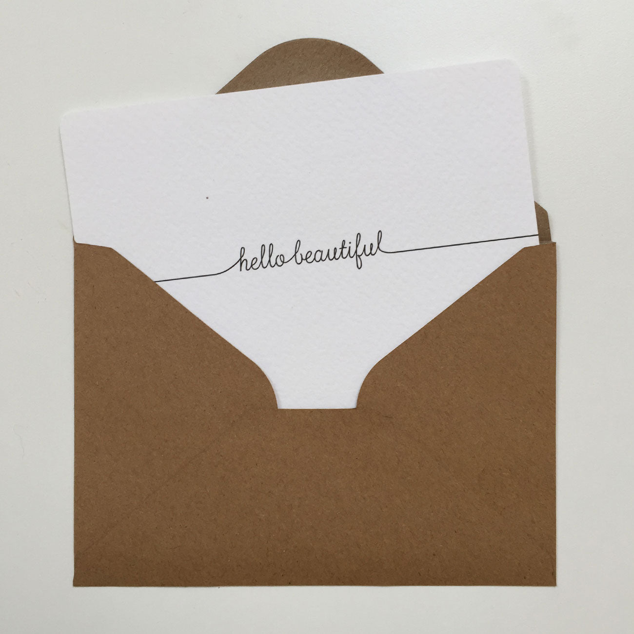 Kaart - Hello beautiful (incl. enveloppe)