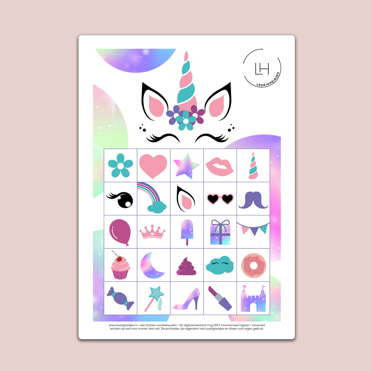 Unicorn Bingo