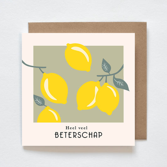 Kaart - Heel veel Beterschap ( citroenen)