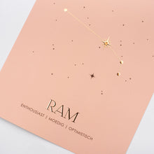 Afbeelding in Gallery-weergave laden, Sterrenbeeld poster - Ram - Oud roze
